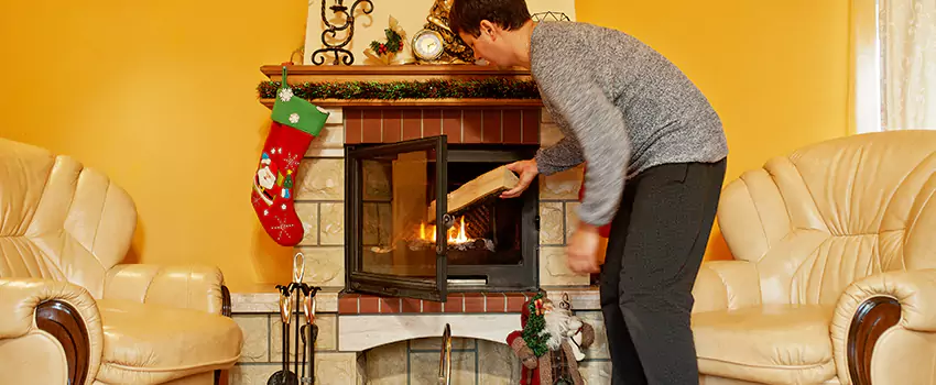 Rusted Metal Fireplace Restoration in Ada, Oklahoma